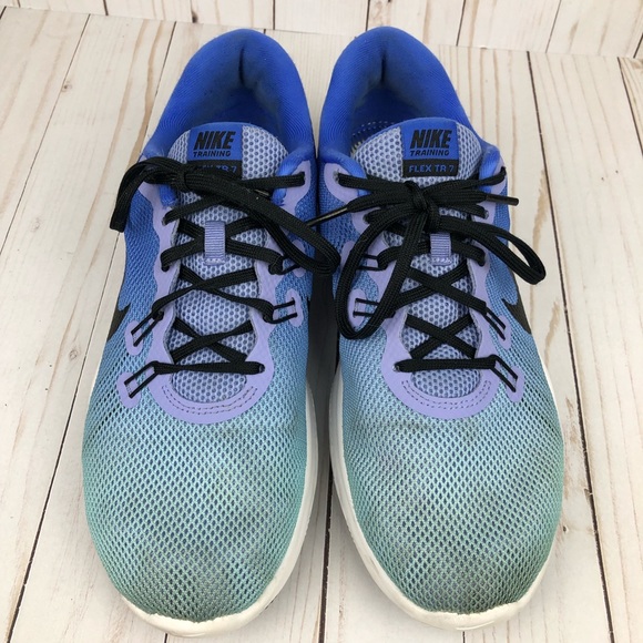 Nike Flex Trainer 7 Ombre Blue Sneakers - Picture 3 of 7